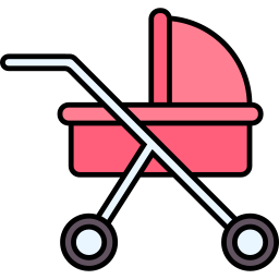 Baby crib icon