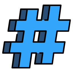 hashtag icono