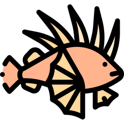 pesce leone icona