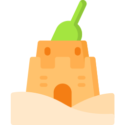 Sand castle icon