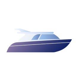 Barco de la velocidad icono