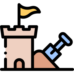 Sand castle icon