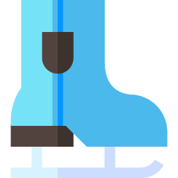 Zapatos de patinaje sobre hielo icono