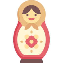 muñeca matrioska icono