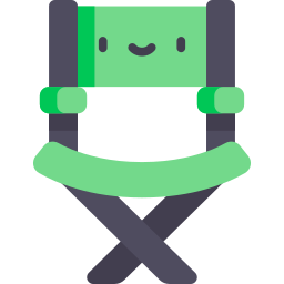 Camp chair icon