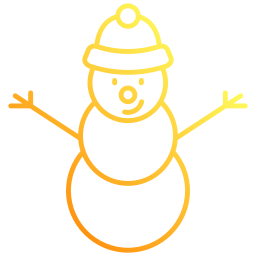 muñeco de nieve icono