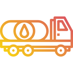 Camion de aceite icono