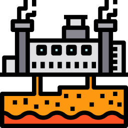 Geothermal energy icon