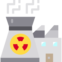 Energía nuclear icono