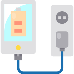 Smartphone charger icon