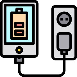 Smartphone charger icon