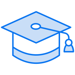 gorro de graduación icono