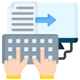 entrada de datos icono