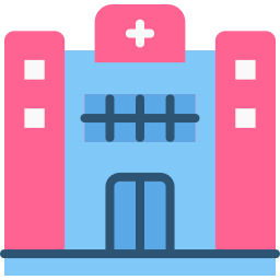 Hospital building icon