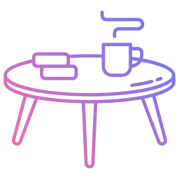 mesa de centro icono