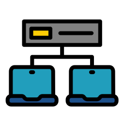 red de datos icono