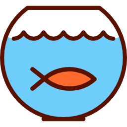 bol à poisson Icône