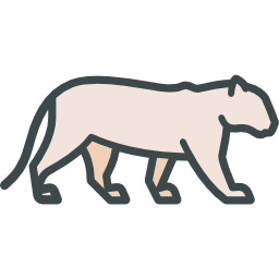Siberian tiger icon