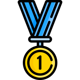 médaille d'or Icône