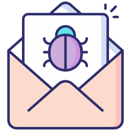virus de correo electrónico icono