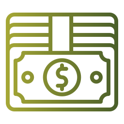 pila de dinero icono