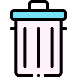 Cubo de la basura icono