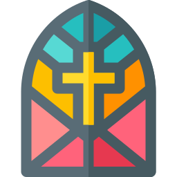 Stained glass window icon