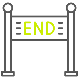 línea final icono