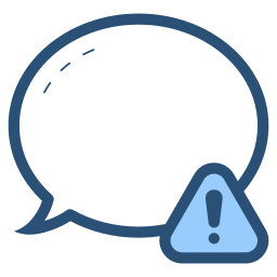 mensaje de error icono