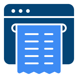 recibo electrónico icono