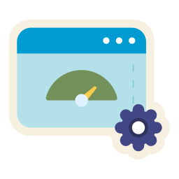 prueba de velocidad web icono