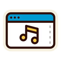 música en línea icono