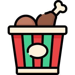 Chicken bucket icon