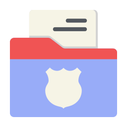carpeta policial icono