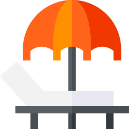 Cama solar icono