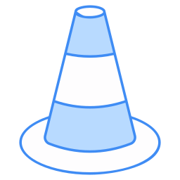 cono de tráfico icono