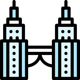 torre gêmea petronas Ícone