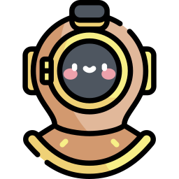 Diving helmet icon