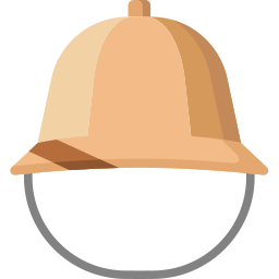 cappello da esploratore icona