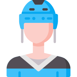 Jugador de hockey icono
