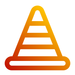 cono de tráfico icono