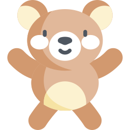 oso de peluche icono