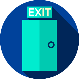 Emergency exit icon