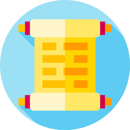 Paper scroll icon