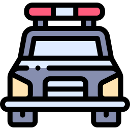 Carro de polícia Ícone