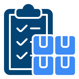 gestión de inventario icono