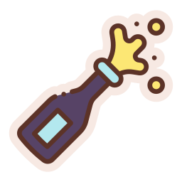 Champagne blast icon