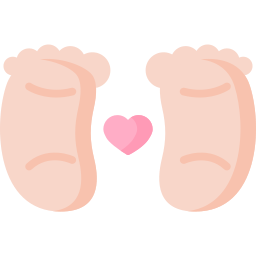 Baby feet icon