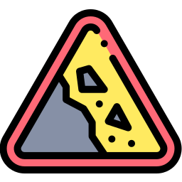 Falling rocks icon