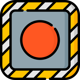 Botón de emergencia icono